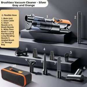 Strong Suction Portable Car Vacuum With Blowing Function