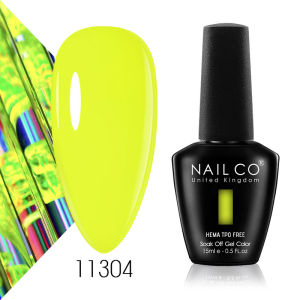 NAILCO Spring Color TPO-Free Nail Gel 15ml Nail Art Gel Varnish Soak Off UV Gel Nail Polish Semi Permanent Nail Art Top Base