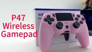 GAMINJA Wireless Gamepad with Six Axis Gyros Dual Vibration Game Controller For PS4 PS3 Game Console Windows 7 8 10 PC Joystick