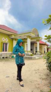 SERAGAM PKK TERBARU HIJAU TOSCA Lapis furing halus