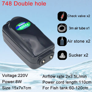 SOBO Silent Aquarium Oxygen Air Pump Fish Tank Adjustable Air Volume High Power Oxygenator Air Compressor Aerator 220v