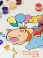Túi Vải Canvas DIY Tranh Vẽ Graffiti Túi Xách Thân Thiện Với Môi Trường Túi Đựng Rác Túi Vải Canvas Thủ Công Cho Ngày Mẹ. 