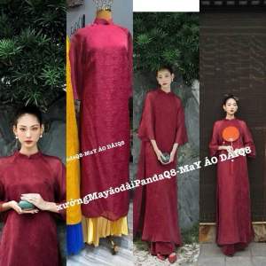 ÁO DÀI TƠ 4 TÀ LÓT LỤA CAO CẤP FROM SUÔNG NHIỀU MÀU ( KÈM QUẦN ) ĐI TIỆC CƯỚI HỎI
