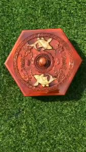 Hộp Đựng Mứt Tết Nhựa Giả Gỗ Khay Đựng Bánh Kẹo Cá Chép Vàng