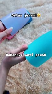 Gelas Jerami Gelas Minum BPA FREE Tidak Mudah Pecah Tahan Panas Gelas Minum Teh Kopi Susu Bahan Jerami