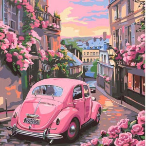 DIY Digital Oil Painting Paint By Numbers Flower Scenery Canvas Hand Painted Artwork for Home Decoration Festival Gift