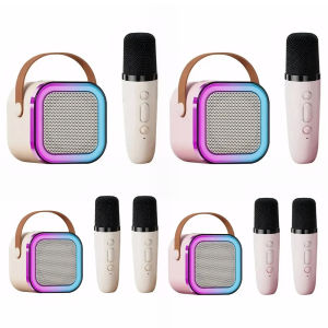 【Free Shipping】 Home Use Wireless Bluetooth Karaoke Microphone with 5.3 Version and Built-in Speaker