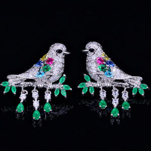 SEQUITO Lucky Bird Sterling 925 Silver Tassel Drop Earrings: A Fashion Statement