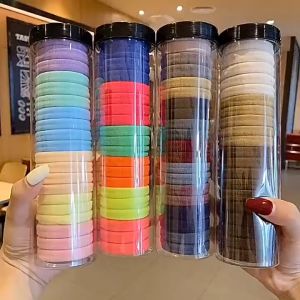 20PCS/Set Women Girls Hair Bands 4cm Elastic Headband Basic Big Rubber Band Ponytail Holder Gum Hair Ropes Ties
