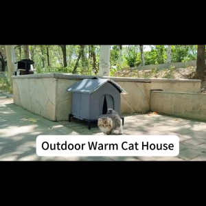 Lovinland Cat Shelter Weatherproof Winter Cat House Dog Outside House Waterproof Enclosed Pet Tent Insulated Stray Cats Feral House(Ready stock in Philippines)