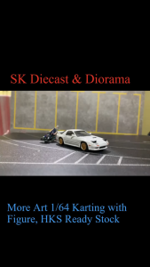 Aurora Model 1/64 Karting with Figure Flash OR HKS