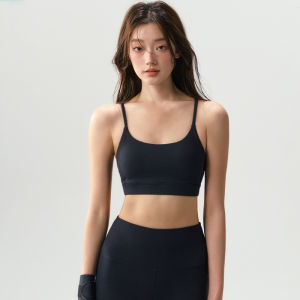Anti-Shock Gathering Yoga Sports Bra Removable
