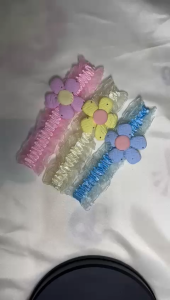 Bandana Bayi Newborn Motif Bunga Warna warni