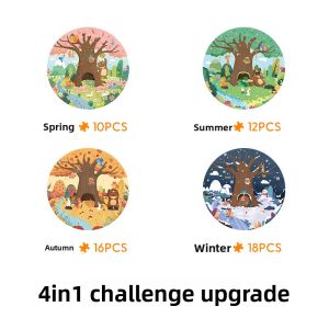 Hape | Large Particle Educational Wooden Puzzle For Toddlers 3 Plus