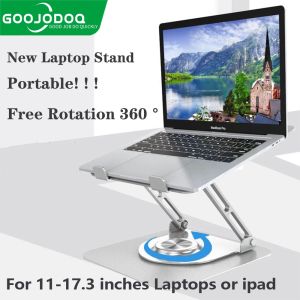 GOOJODOQ Laptop Stand 360° Rotatable For Notebook Tablet Stand Liftable Portable Folding Stand Inch Laptop Tablet For iPad
