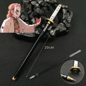 Japan Anime Demon Model Gel Pen Black Refill Cosplay Prop Kid Student Gift SlayerWeapon Sword