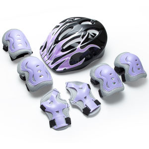 3-10 Years Old Kid Protective Gear SetAdjustable Safety Bike Helmet with Knee Elbow Wrist Guards for Skateboard Scooter Cycling