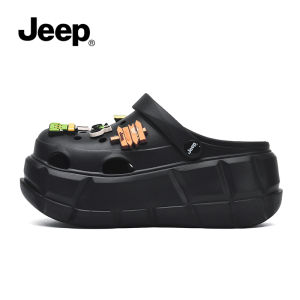 จี๊ป | รองเท้าแตะหน้าหนาวสำหรับผู้หญิง พื้นหนาเพิ่มความสูง