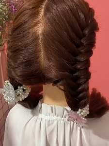 Alat Penggulung Rambut Anak-anak Kepang Tulang Ikan Alat Penata Rambut LC17