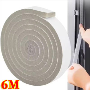 3Roll 6M Windproof Door & Window Sponge Foam Sealing Strip / Strong adhesive Anti-Noise Weatherstrip