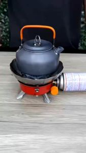 Bếp Ga Xếp Gọn Du Lịch (có Chắn Gió + Có Dây) và có Chắn Gió không dây/ Đầu Chuyển Đổi Bình Gas Mini