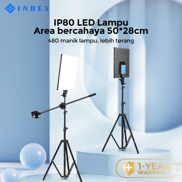 INBEX IP80 Lampu Studio Foto LED 80W Lighting Konten Kreator Lampu