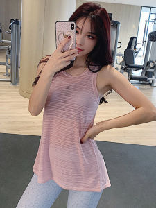 ผู้หญิงแห้งเร็วระบายอากาศโยคะเปลือยเสื้อกล้ามความชื้น Wicking ออกกําลังกายวิ่งกีฬาเสื้อกั๊กบางส่วน