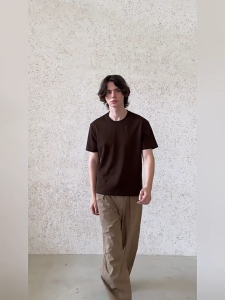 Tawii. Tshirt for Men100% Cotton Basic Plain Short Sleeve Oversized Basic Plain T-Shirt Round Neck