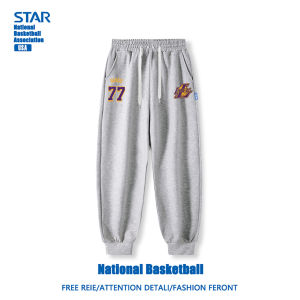 American Style Basketball Training Sports Pants for Teenage Boys Winter Sweatpants Loose Fit Cotton Polyester Blend