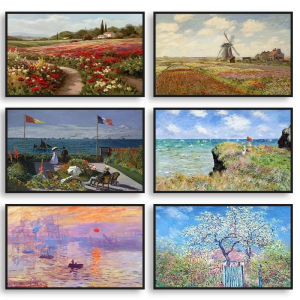 1000Pieces Jigsaw Puzzle Claude Monet Impressionism Artwork Aesthetic HD Print For Adults Family Fun Relaxing Brain Teaser Gift