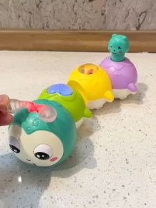 Baby Musical Toy Crawling Caterpillar Toy Press and Go Rolling Toys Educational Toys Infant Toys for 3 years old