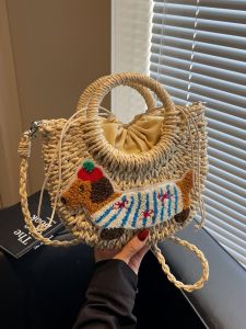 กระเป๋าสะพายข้างผ้าบุนวมลายสุนัขลูกหมาสไตล์เกาหลี กระเป๋าสะพายข้างแบบผูกโบว์ กระเป๋าสะพายข้างแบบสะพายข้างสำหรับผู้หญิง