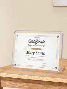 SHANCHEN | Round Acrylic Certificate Frame