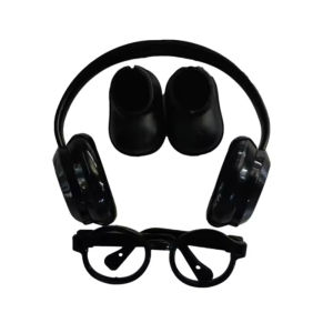 DIY ตุ๊กตาตุ๊กตาอุปกรณ์เสริมสําหรับ Labubu V1 V2 V3 รองเท้าไม่มีเลนส์แว่นตาสไตล์พลาสติกหูฟังชุดของขวัญวันเกิดไม่มีตุ๊กตา