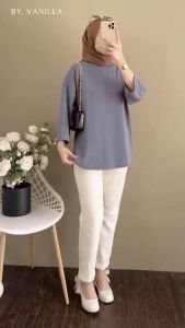 Baju Atasan Wanita Minilabu Bahan Katun Combed 24s Aplikasi Sablon S M L XL XXL 3XL Blouse Remaja Korean Style Gambar Kartun Viral Outfit Blus Oversize Termurah Bisa COD