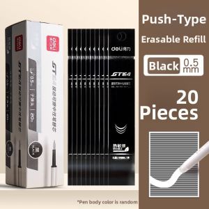 deli | Erasable Click Pen Quick Dry Smooth School Pen