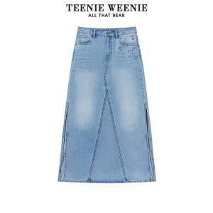 TEENIE WEENIE | Cool Sensation Womens Denim Half Skirt Split