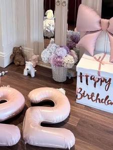 QIANHUAJIAN | Bong Bóng Trang Trí Đám Cưới Phong Cách Ins Màu Hồng