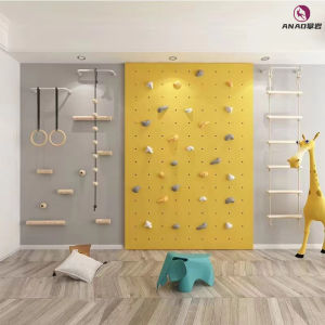 Indoor Climbing Wall Climbing Frame Home Use Early Education Kindergarten Childrens Room Sensory Training Wood Toy for Boys And Girls