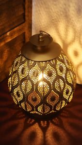 Moroccan Living Room Bedroom Decor Table Lamp Indian Turkish Mosaic Bedside Lamp Gold Bohemian Lamp Metal Vintage Bedside Lamp For Home Office Decor