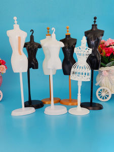 Childrens Mini DIY Fashion Design Display Tool Mannequin Stand Half Body Doll Wedding Dress Skirt Clothing Making Tools