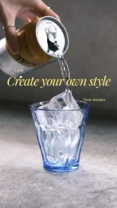 Duralex Picardie Marine Duralex แก้วกาแฟ แก้วชา แก้วน้ำสั้น แก้วน้ำสูง เทมเปอร์กลาส