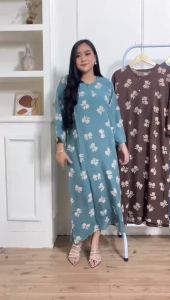 Longdress Panjang Daster Busui Kancing Depan – Grosir Daster Murah Gratis Ongkir & COD
