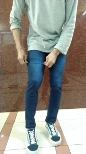 Celana Jeans Melar Pensil Panjang Slimfit Pria Dewasa