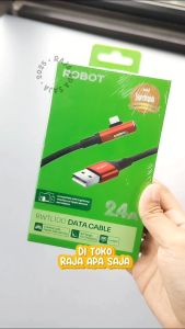 Kabel Data Charger Robot Lightning IP 2.4A 2A 12W Gaming RGB Bengkok Casan Fast Charging RWTL100