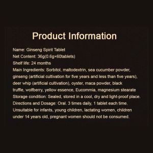 Chang Jiping Geng Tablets One Bottle Mens Base Geng Tablets One Bottle Mens Base