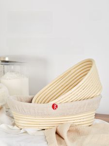 European Country Bread Rattan-style Fermentation Basket Oval