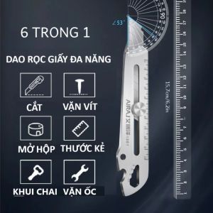 Dao Rọc Giấy SK5 thép không gỉ set đa năng 6 trong 1