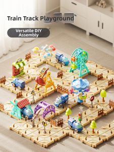 FANMIAO | Bộ Đồ Chơi Ghép Đường Ray Giáo Dục Cho Bé Trai và Bé Gái 3-6 Tuổi