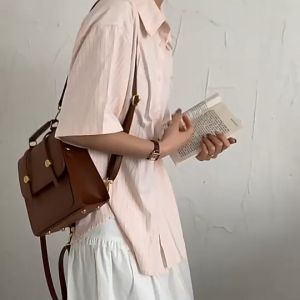 Mini Backpacks for Women Fashion Backpack Large Capacity Waterproof Travel Backpack Shoulder Bag Leather Simple Handbag